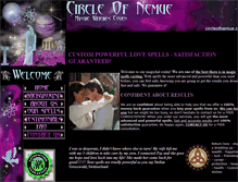 Tablet Screenshot of circleofnemue.com